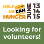 ISO volunteers for Help Us Can Hunger food drive